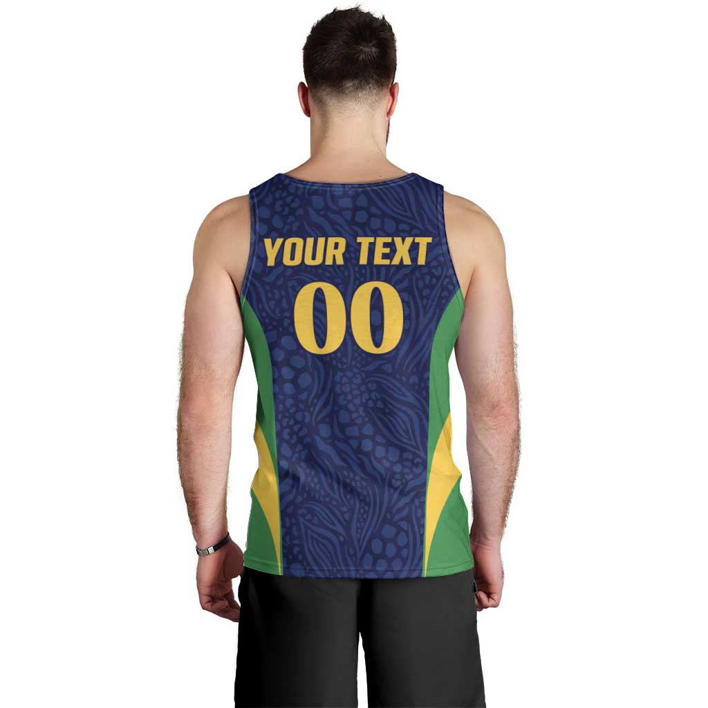 Custom Brazil Football Men Tank Top Canary Squad Go Champions - Wonder Print Shop