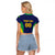 Custom Brazil Football Raglan Cropped T Shirt Canary Squad Go Champions - Wonder Print Shop