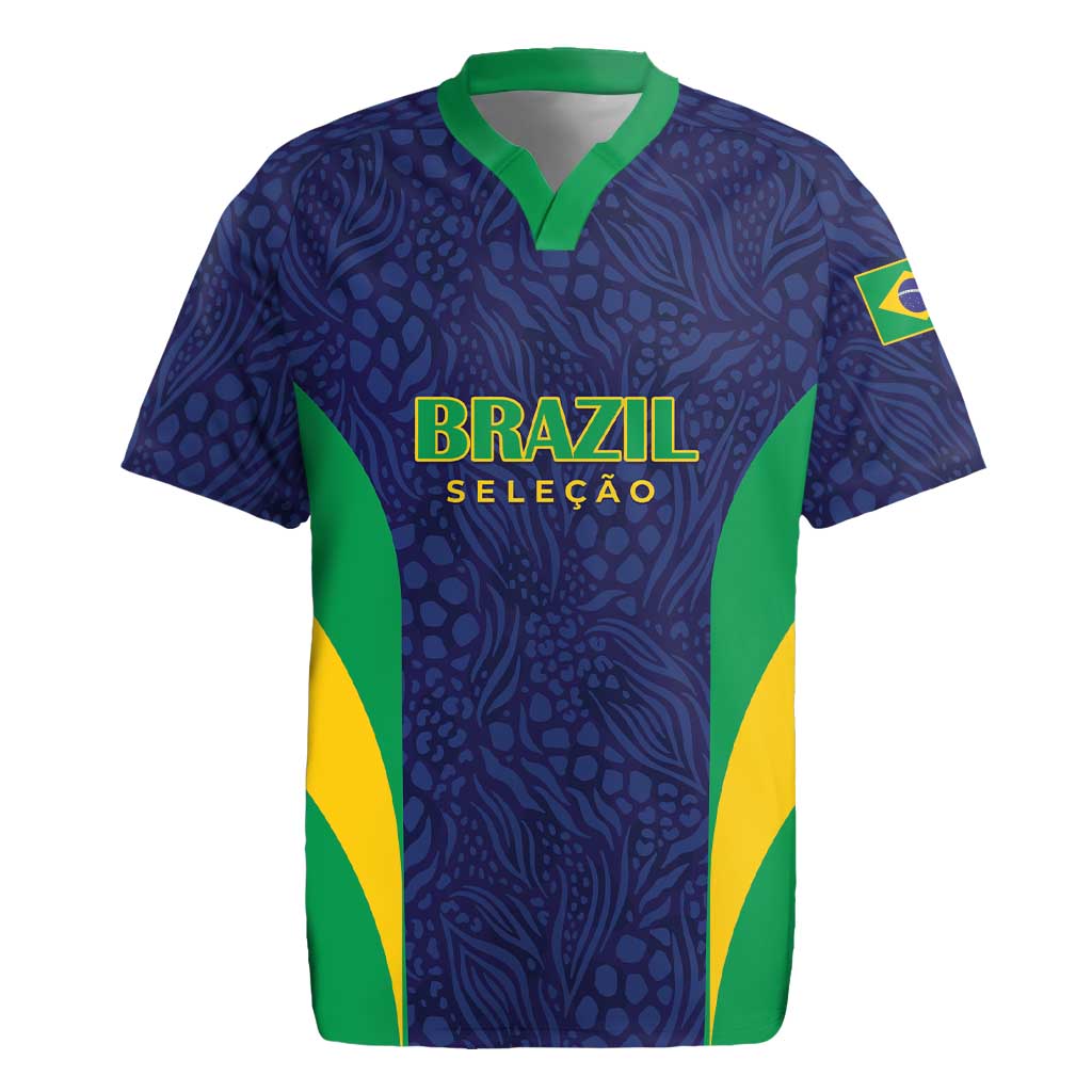 Custom Brazil Football Rugby Jersey Canary Squad Go Champions - Wonder Print Shop