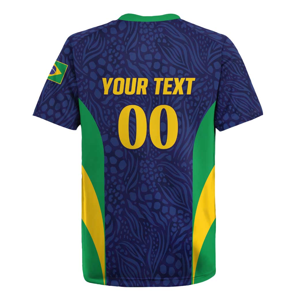 Custom Brazil Football Rugby Jersey Canary Squad Go Champions - Wonder Print Shop