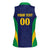 Custom Brazil Football Women Sleeveless Polo Shirt Canary Squad Go Champions - Wonder Print Shop