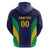 Custom Brazil Football Zip Hoodie Canary Squad Go Champions - Wonder Print Shop
