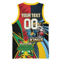 Custom Cricket Match 2025 Basketball Jersey Amazon Warriors Guyana Vs Kings St Lucia - Wonder Print Shop