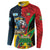 Custom Cricket Match 2025 Button Sweatshirt Amazon Warriors Guyana Vs Kings St Lucia - Wonder Print Shop
