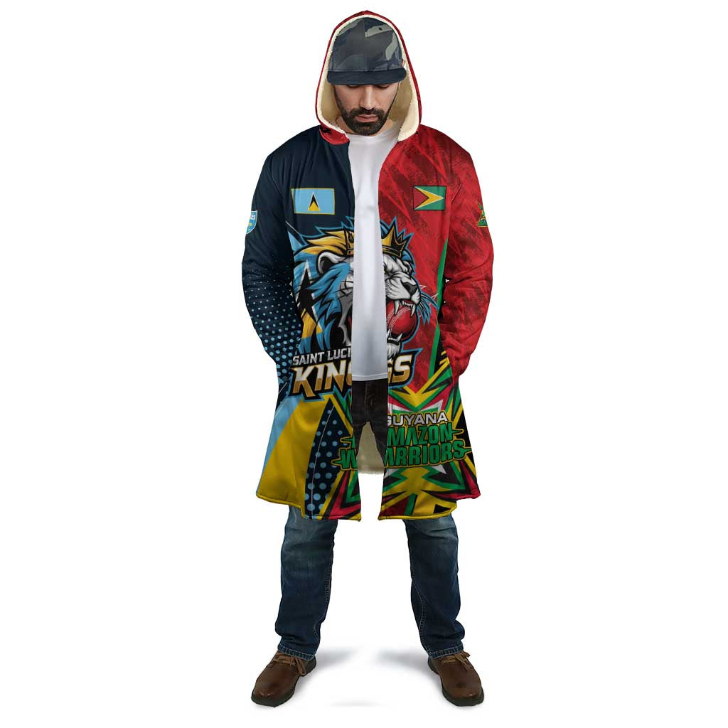 Custom Cricket Match 2025 Cloak Amazon Warriors Guyana Vs Kings St Lucia - Wonder Print Shop