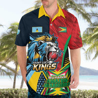Custom Cricket Match 2025 Hawaiian Shirt Amazon Warriors Guyana Vs Kings St Lucia - Wonder Print Shop