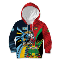 Custom Cricket Match 2025 Kid Hoodie Amazon Warriors Guyana Vs Kings St Lucia - Wonder Print Shop