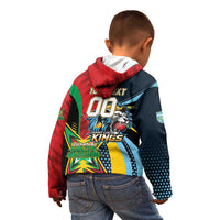 Custom Cricket Match 2025 Kid Hoodie Amazon Warriors Guyana Vs Kings St Lucia - Wonder Print Shop