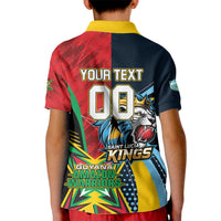 Custom Cricket Match 2025 Kid Polo Shirt Amazon Warriors Guyana Vs Kings St Lucia - Wonder Print Shop