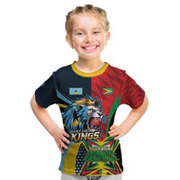 Custom Cricket Match 2025 Kid T Shirt Amazon Warriors Guyana Vs Kings St Lucia - Wonder Print Shop