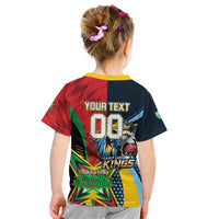 Custom Cricket Match 2025 Kid T Shirt Amazon Warriors Guyana Vs Kings St Lucia - Wonder Print Shop