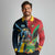 Custom Cricket Match 2025 Long Sleeve Polo Shirt Amazon Warriors Guyana Vs Kings St Lucia - Wonder Print Shop