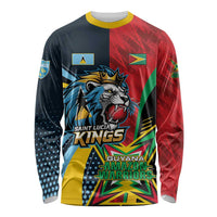 Custom Cricket Match 2025 Long Sleeve Shirt Amazon Warriors Guyana Vs Kings St Lucia - Wonder Print Shop