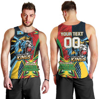 Custom Cricket Match 2025 Men Tank Top Amazon Warriors Guyana Vs Kings St Lucia - Wonder Print Shop