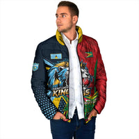 Custom Cricket Match 2025 Padded Jacket Amazon Warriors Guyana Vs Kings St Lucia - Wonder Print Shop