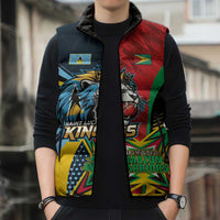 Custom Cricket Match 2025 Sleeveless Puffer Jacket Amazon Warriors Guyana Vs Kings St Lucia - Wonder Print Shop
