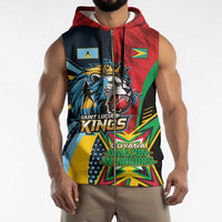 Custom Cricket Match 2025 Sleeveless Zip Hoodie Amazon Warriors Guyana Vs Kings St Lucia - Wonder Print Shop
