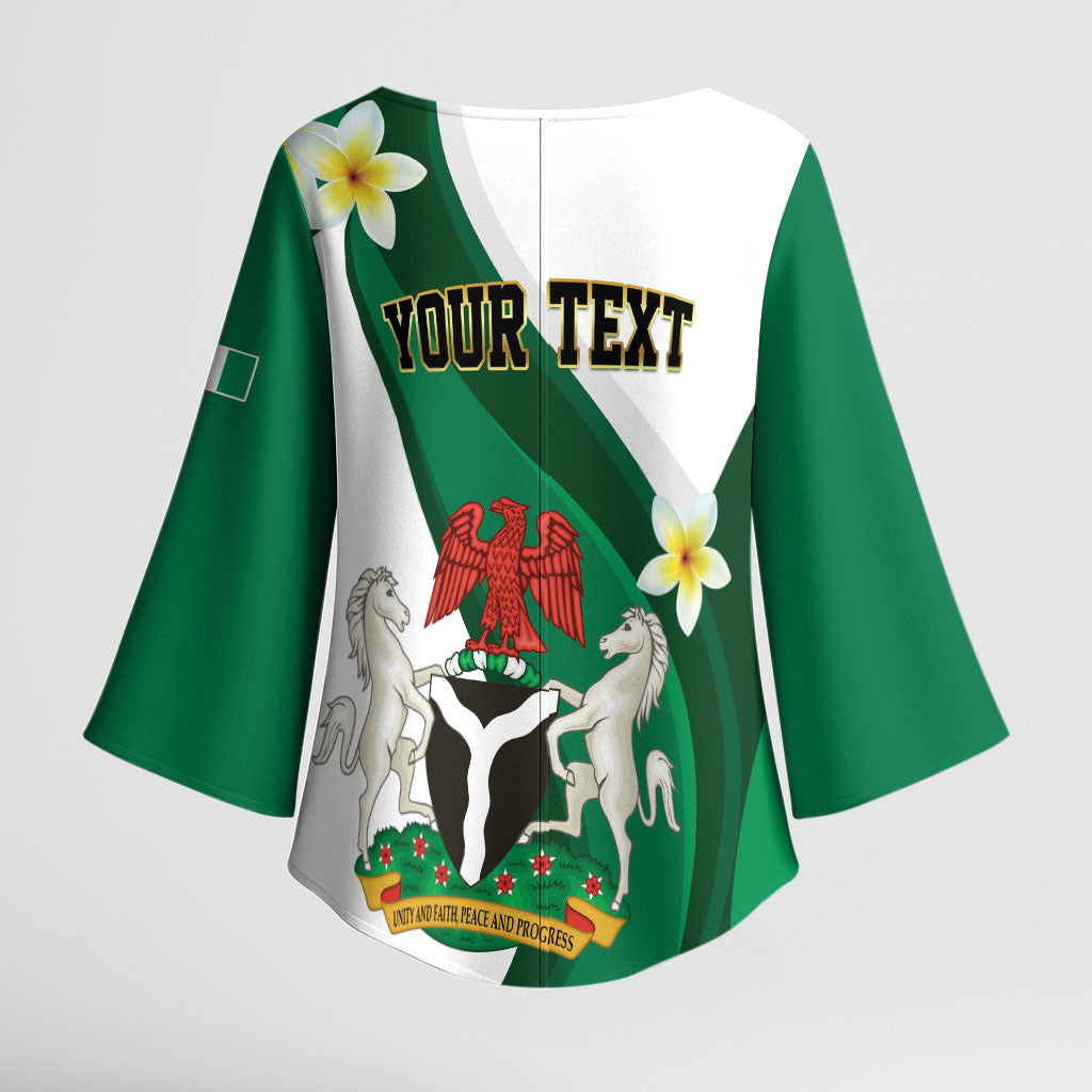 Personalised Nigeria Independence Day Kimono Sleeve Blouse Proud Nigerian