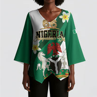 Personalised Nigeria Independence Day Kimono Sleeve Blouse Proud Nigerian