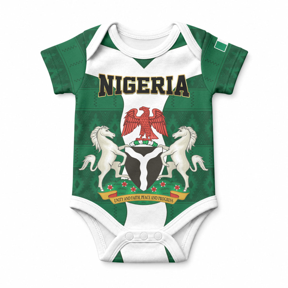 Personalised Nigeria Baby Onesie Naija In My Heart