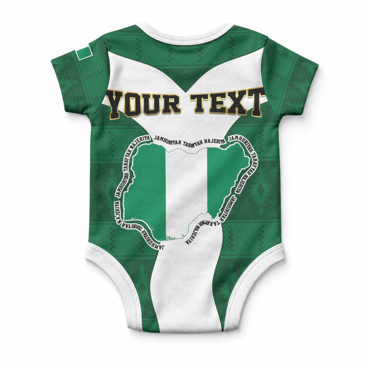 Personalised Nigeria Baby Onesie Naija In My Heart