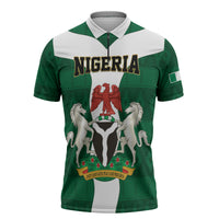 Personalised Nigeria Zipper Polo Shirt Naija In My Heart