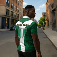 Personalised Nigeria Zipper Polo Shirt Naija In My Heart