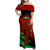 Wales Rugby Family Matching Off Shoulder Maxi Dress and Hawaiian Shirt Cymru Come On 2023 World Cup - Wonder Print Shop