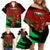 Wales Rugby Family Matching Off Shoulder Short Dress and Hawaiian Shirt Cymru Come On 2023 World Cup - Wonder Print Shop