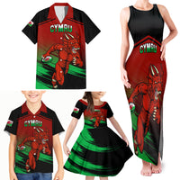 Wales Rugby Family Matching Tank Maxi Dress and Hawaiian Shirt Cymru Come On 2023 World Cup - Wonder Print Shop