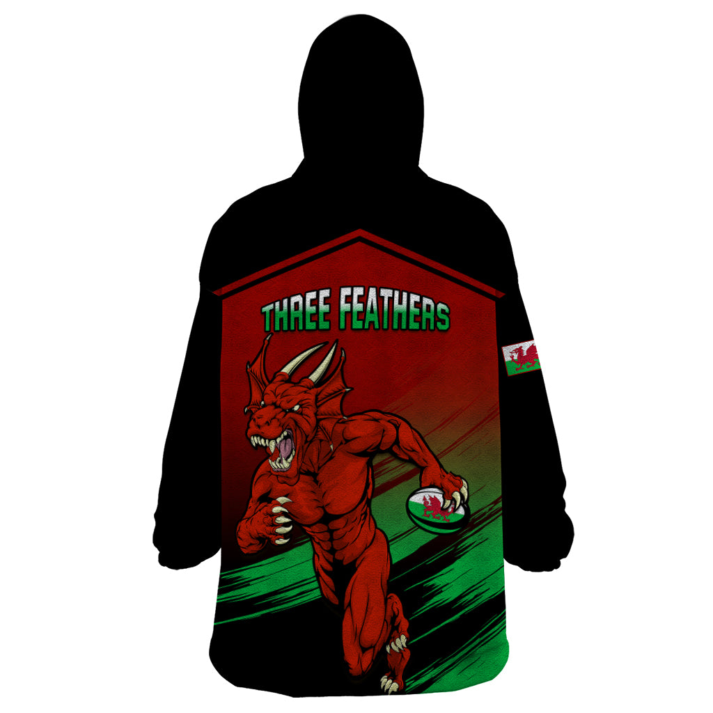 Wales Rugby Wearable Blanket Hoodie Cymru Come On 2023 World Cup - Wonder Print Shop