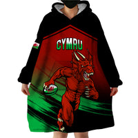 Wales Rugby Wearable Blanket Hoodie Cymru Come On 2023 World Cup - Wonder Print Shop