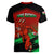 Wales Rugby Women V Neck T Shirt Cymru Come On 2023 World Cup - Wonder Print Shop