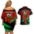 Custom Wales Rugby Couples Matching Off Shoulder Short Dress and Hawaiian Shirt Cymru Come On 2023 World Cup - Wonder Print Shop