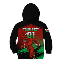 Custom Wales Rugby Kid Hoodie Cymru Come On 2023 World Cup - Wonder Print Shop