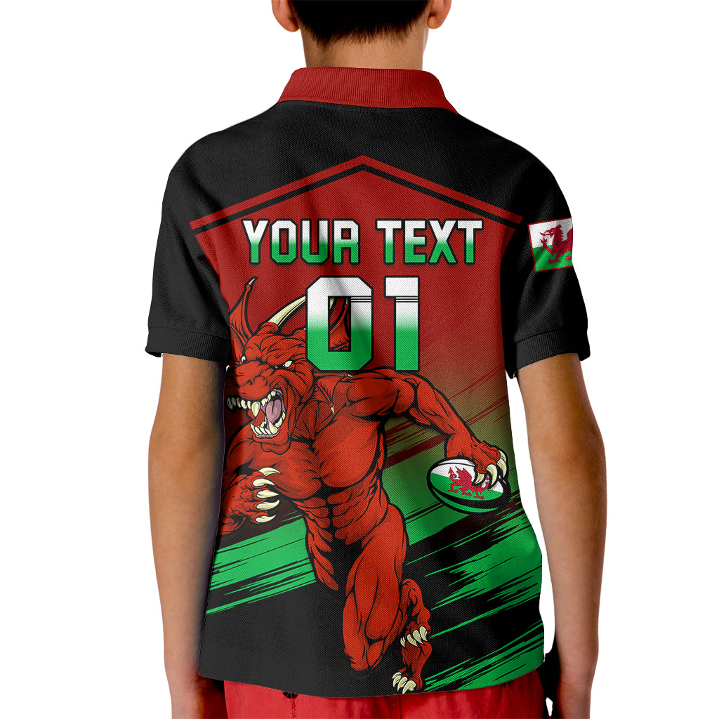 Custom Wales Rugby Kid Polo Shirt Cymru Come On 2023 World Cup - Wonder Print Shop