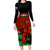 Custom Wales Rugby Long Sleeve Bodycon Dress Cymru Come On 2023 World Cup - Wonder Print Shop