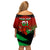 Custom Wales Rugby Off Shoulder Short Dress Cymru Come On 2023 World Cup - Wonder Print Shop