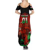 Custom Wales Rugby Summer Maxi Dress Cymru Come On 2023 World Cup - Wonder Print Shop