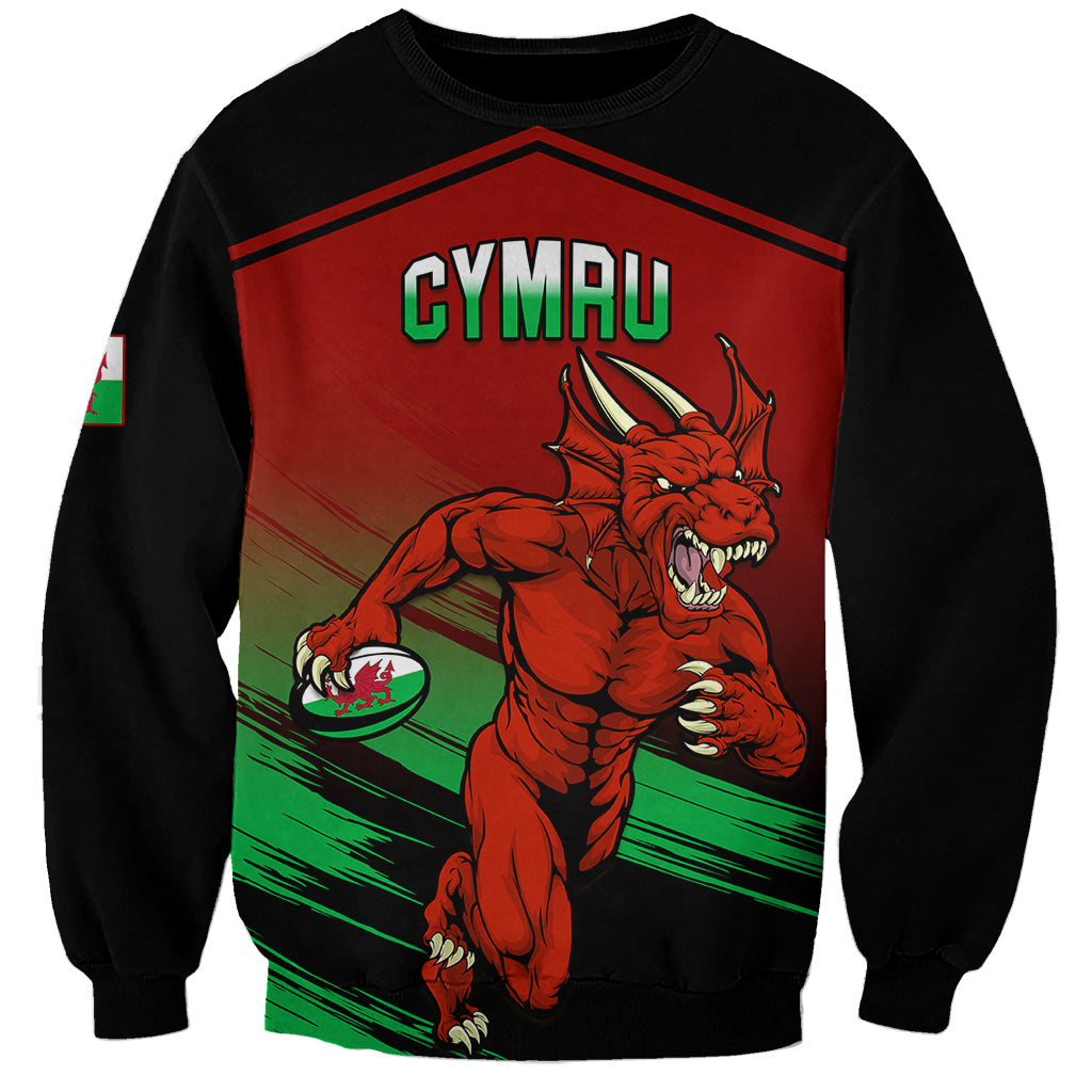 Custom Wales Rugby Sweatshirt Cymru Come On 2023 World Cup - Wonder Print Shop