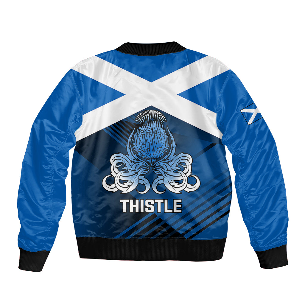 Scotland Rugby Bomber Jacket Thistle Go 2023 World Cup - Wonder Print Shop