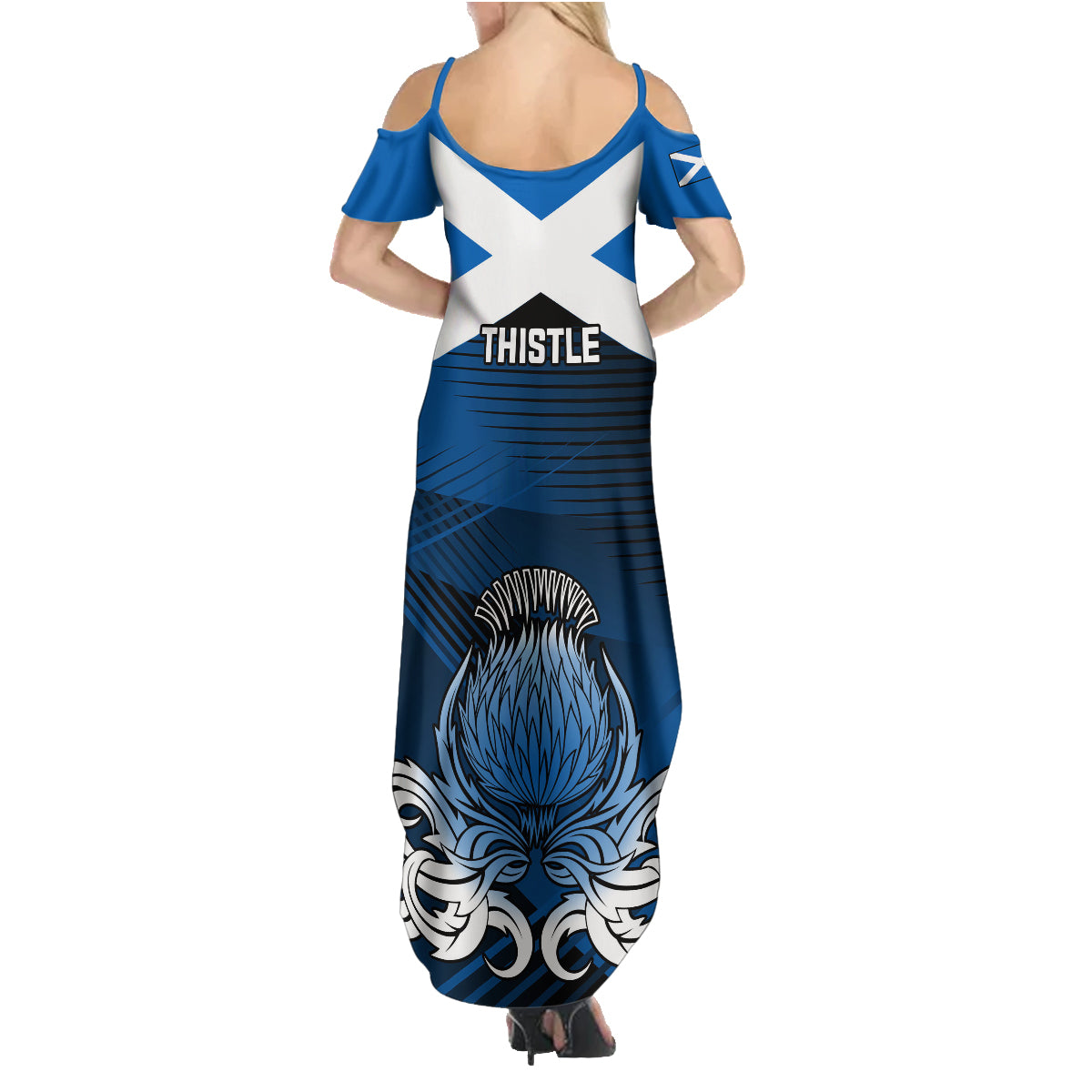 Scotland Rugby Family Matching Summer Maxi Dress and Hawaiian Shirt Thistle Go 2023 World Cup - Wonder Print Shop
