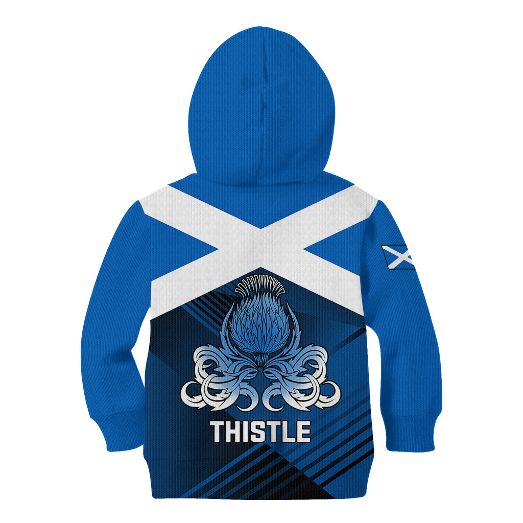 Scotland Rugby Kid Hoodie Thistle Go 2023 World Cup - Wonder Print Shop