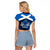 Scotland Rugby Raglan Cropped T Shirt Thistle Go 2023 World Cup - Wonder Print Shop