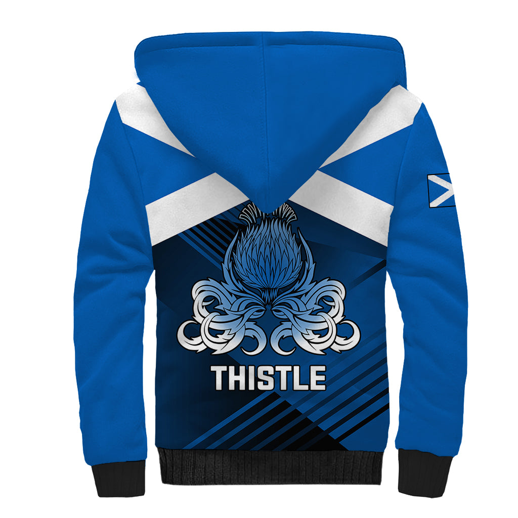 Scotland Rugby Sherpa Hoodie Thistle Go 2023 World Cup - Wonder Print Shop