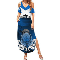 Scotland Rugby Summer Maxi Dress Thistle Go 2023 World Cup - Wonder Print Shop
