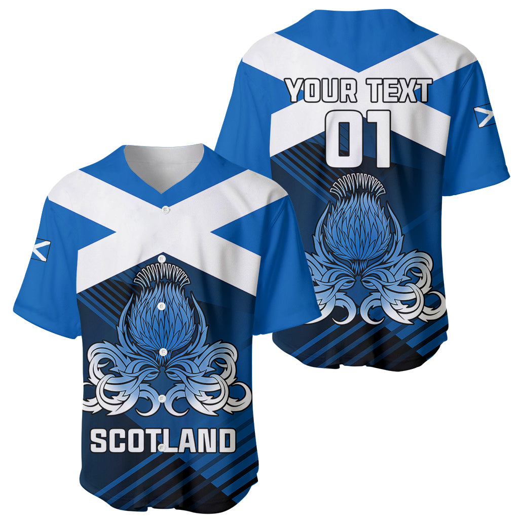 Custom Scotland Rugby Baseball Jersey Thistle Go 2023 World Cup - Wonder Print Shop