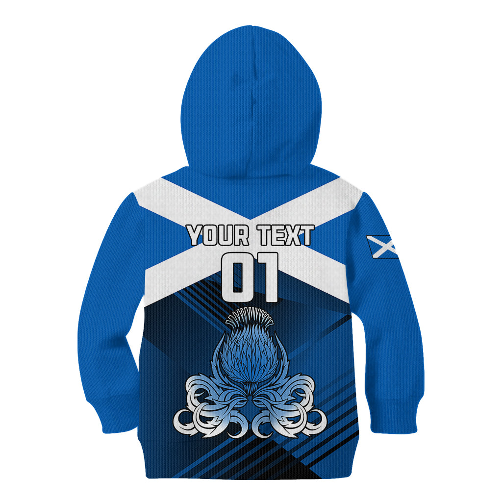 Custom Scotland Rugby Kid Hoodie Thistle Go 2023 World Cup - Wonder Print Shop