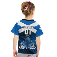 Custom Scotland Rugby Kid T Shirt Thistle Go 2023 World Cup - Wonder Print Shop