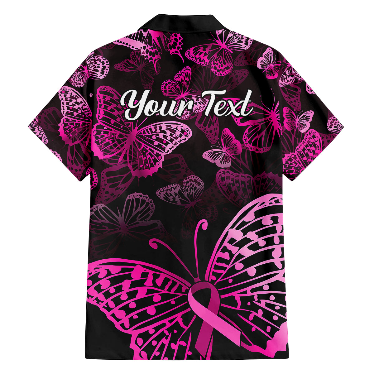 Personalised In October We Wear Pink Kid Hawaiian Shirt Breast Cancer Awareness - Wonder Print Shop